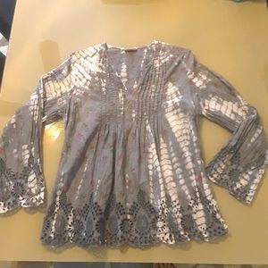 Natural life boho tye dye shirt